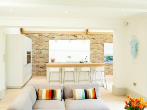 Living space leading into the new kitchen extension Residential Architecture Project