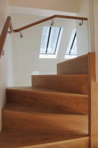 Wooden staircase details Residential Architecture Project